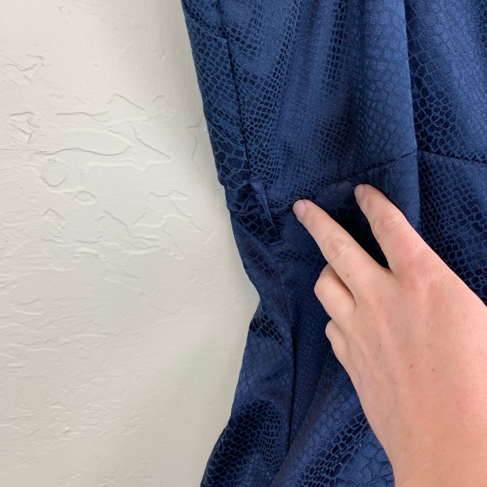 Torrid Blue One Shoulder Layered Bubble Dress 24 - Picture 4 of 8